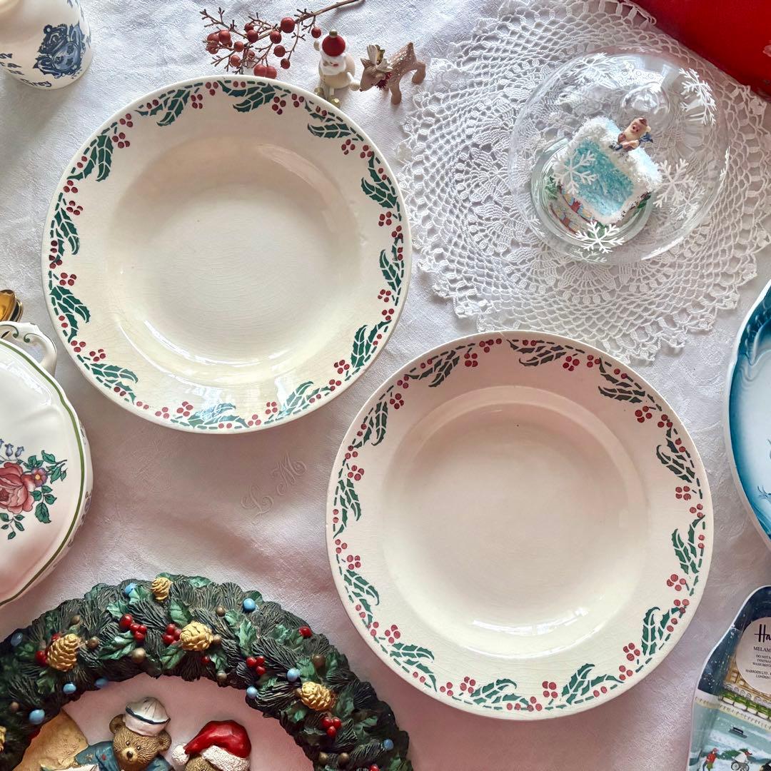 フランスアンティーク˚✧₊ ヒイラギꕤ︎︎クルーズプレートA ❁ ❁