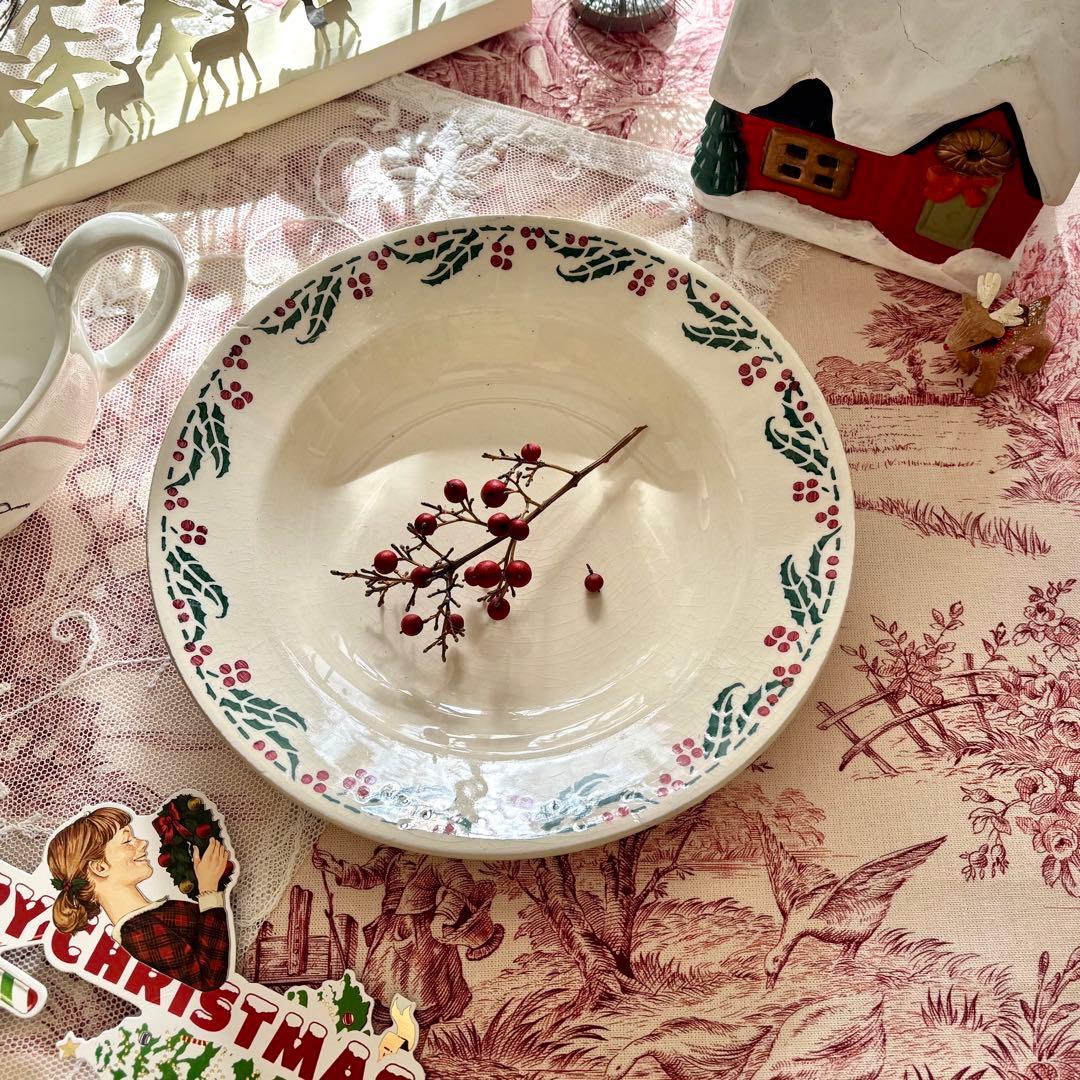 フランスアンティーク˚✧₊ ヒイラギꕤ︎︎クルーズプレートA ❁ ❁