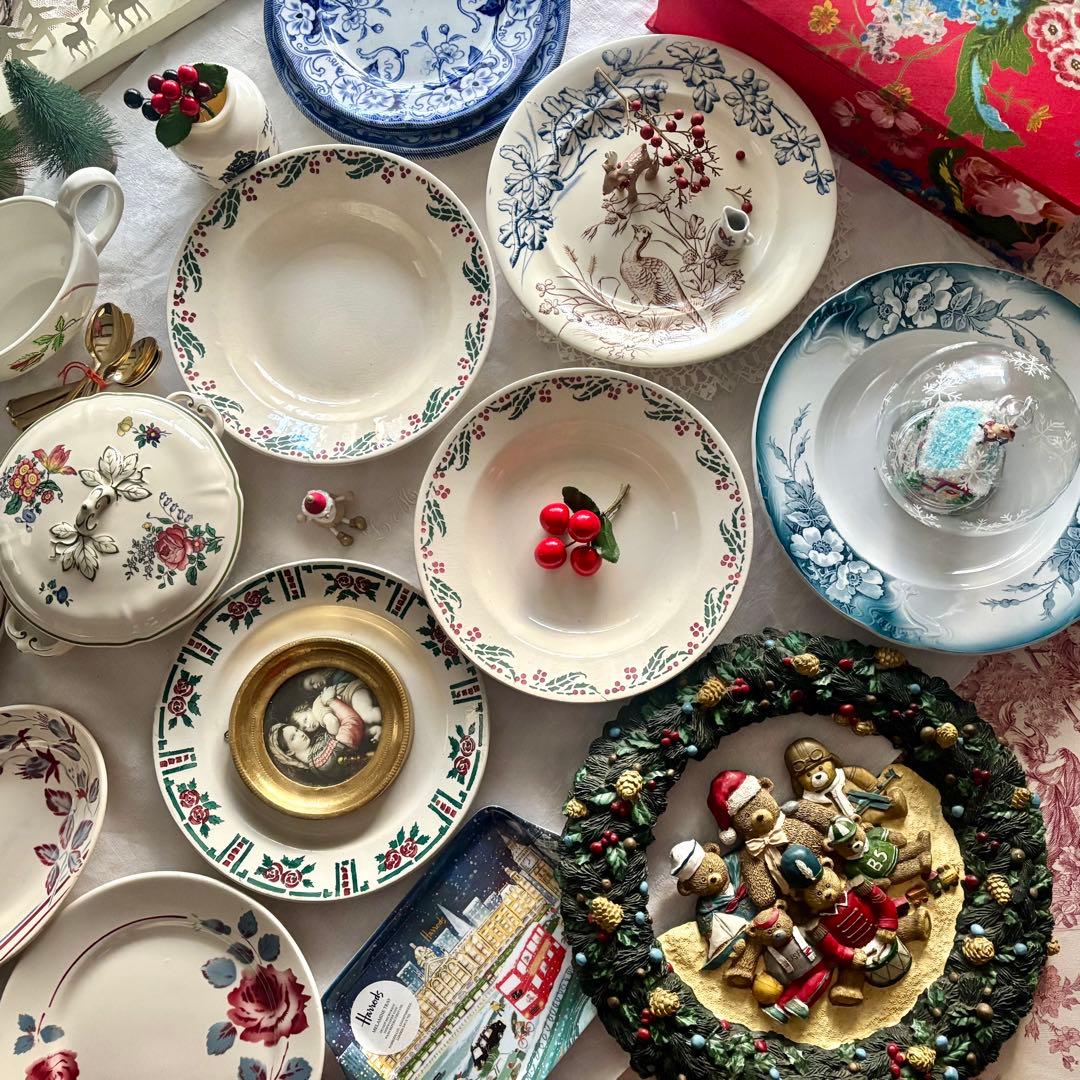 フランスアンティーク˚✧₊ ヒイラギꕤ︎︎クルーズプレートA ❁ ❁