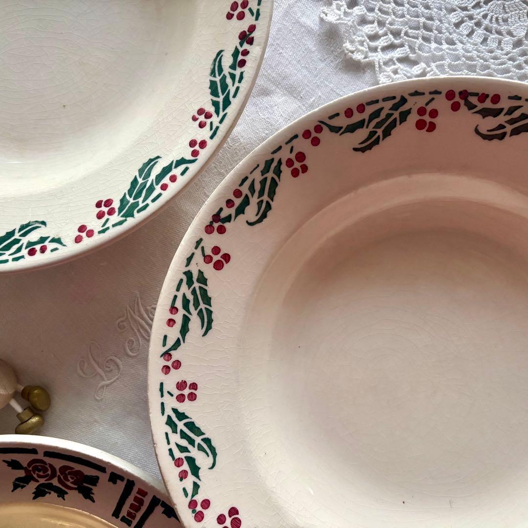 フランスアンティーク˚✧₊ ヒイラギꕤ︎︎クルーズプレートA ❁ ❁