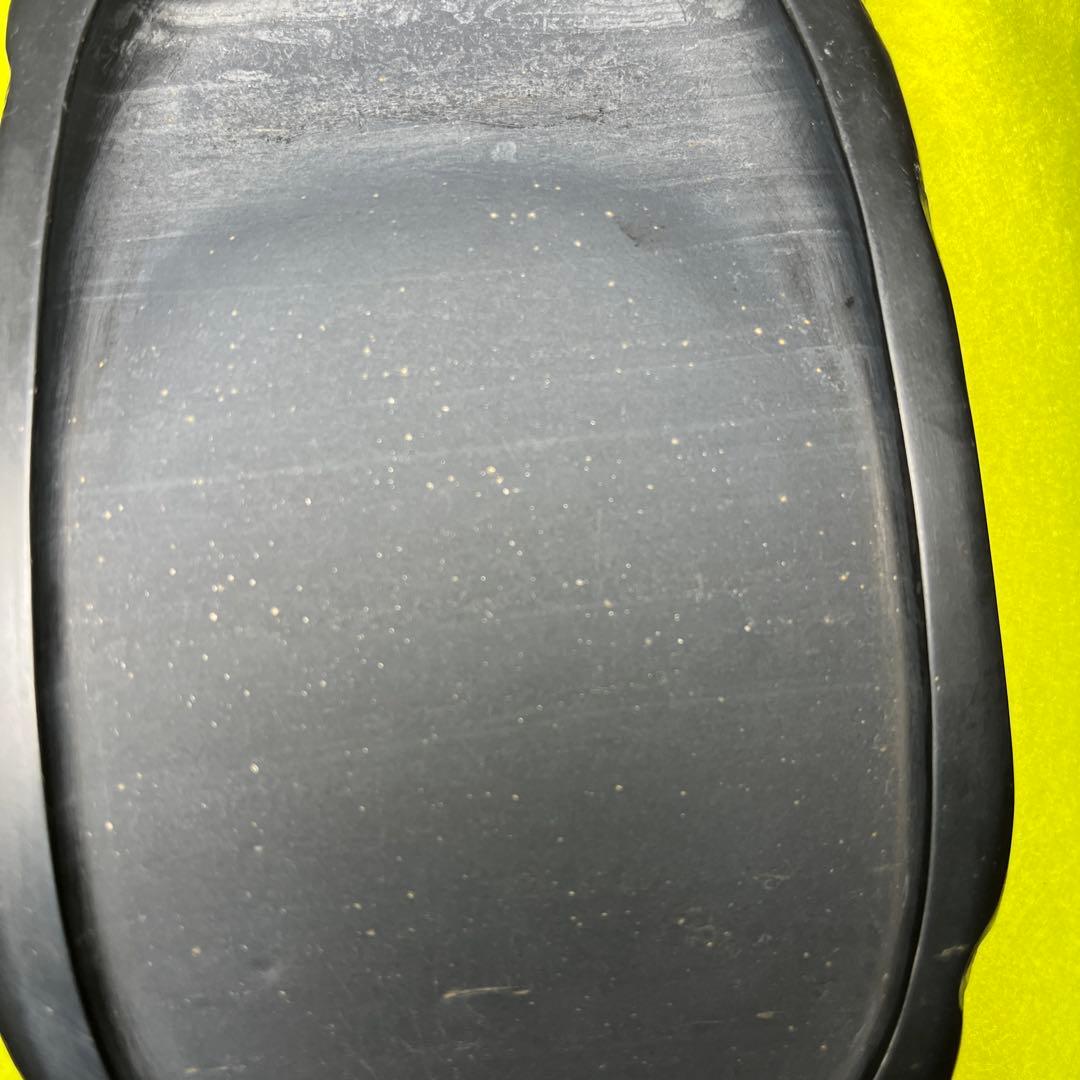 ⭕️雨畑硯　雨畑真石　硯匠　瑞軒　天然硯　マニア好み作品　希少　石紋の星が金色