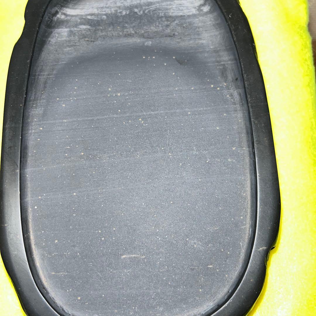 ⭕️雨畑硯　雨畑真石　硯匠　瑞軒　天然硯　マニア好み作品　希少　石紋の星が金色