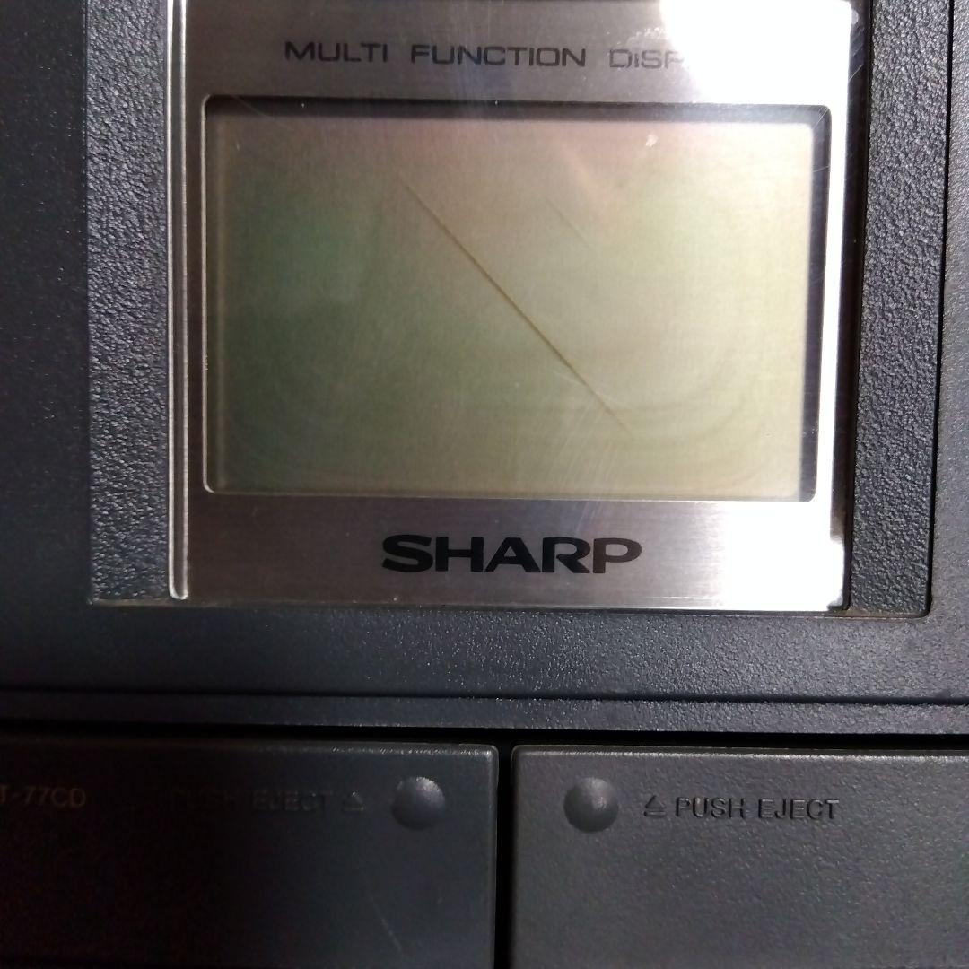 SHARP コンパクトディスク　ステレオダブルカセット　QT-77CD