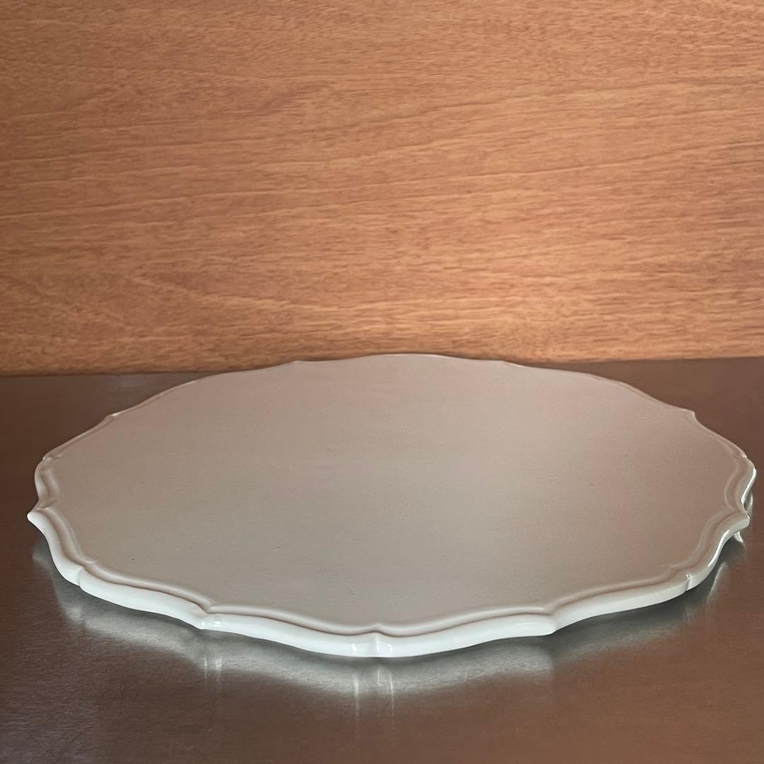 人気陶芸家岡田直人作品　ケーキプレート　未使用