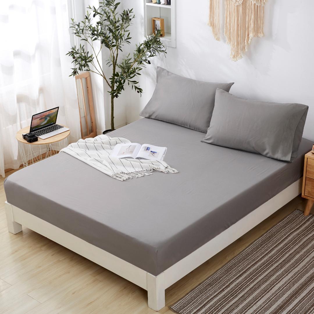 布団カバーセット ダブル　4点セット ホワイト　グレー　 冬用　綿100%