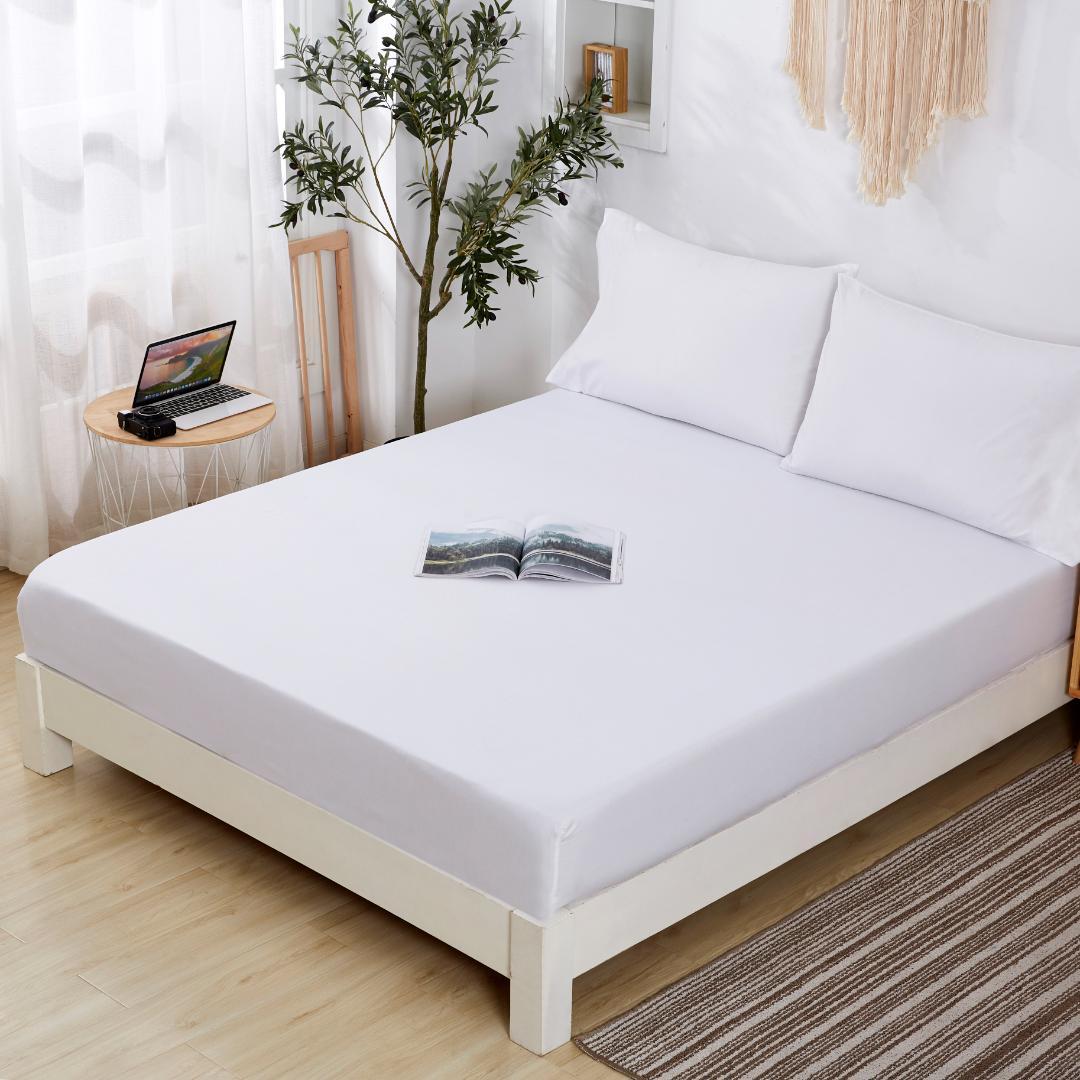 布団カバーセット ダブル　4点セット ホワイト　グレー　 冬用　綿100%