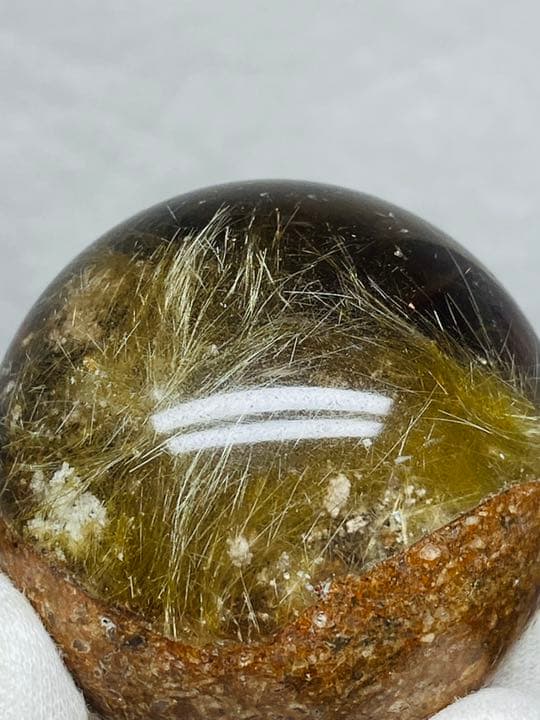 44.4㍉水晶鉱豊富& 太陽発射ルチルクォーツ　タイチンルチルクォーツ共生　開運