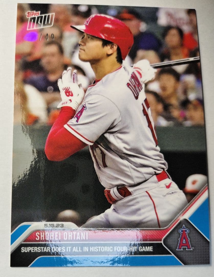 限定49枚 ブルーパラレル☆大谷翔平　Topps カード　シリアルナンバー