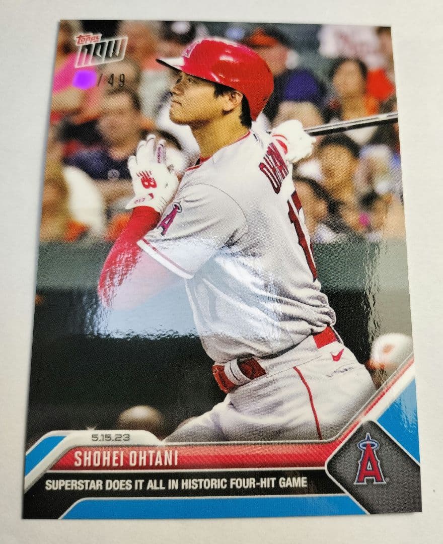 限定49枚 ブルーパラレル☆大谷翔平　Topps カード　シリアルナンバー