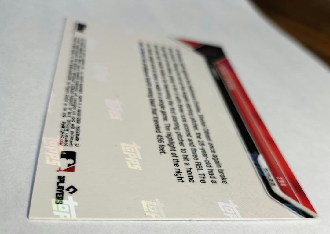 限定49枚 ブルーパラレル☆大谷翔平　Topps カード　シリアルナンバー