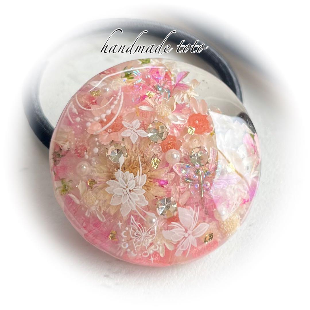 絵里様 フラワーヘアゴム