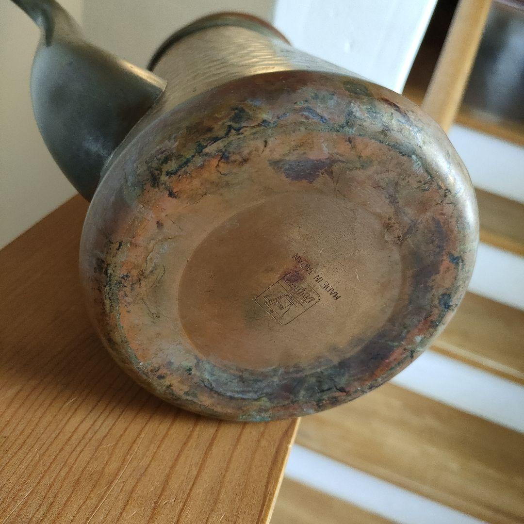 アンティーク カリタ銅製ポット 蝶番付き