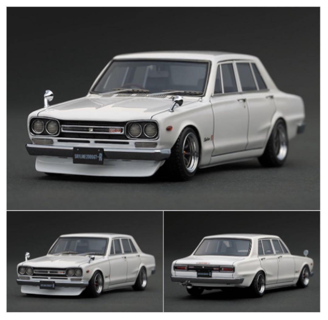 イグニッションモデル　1/43 スカイライン GT-R PGC10 ホワイト