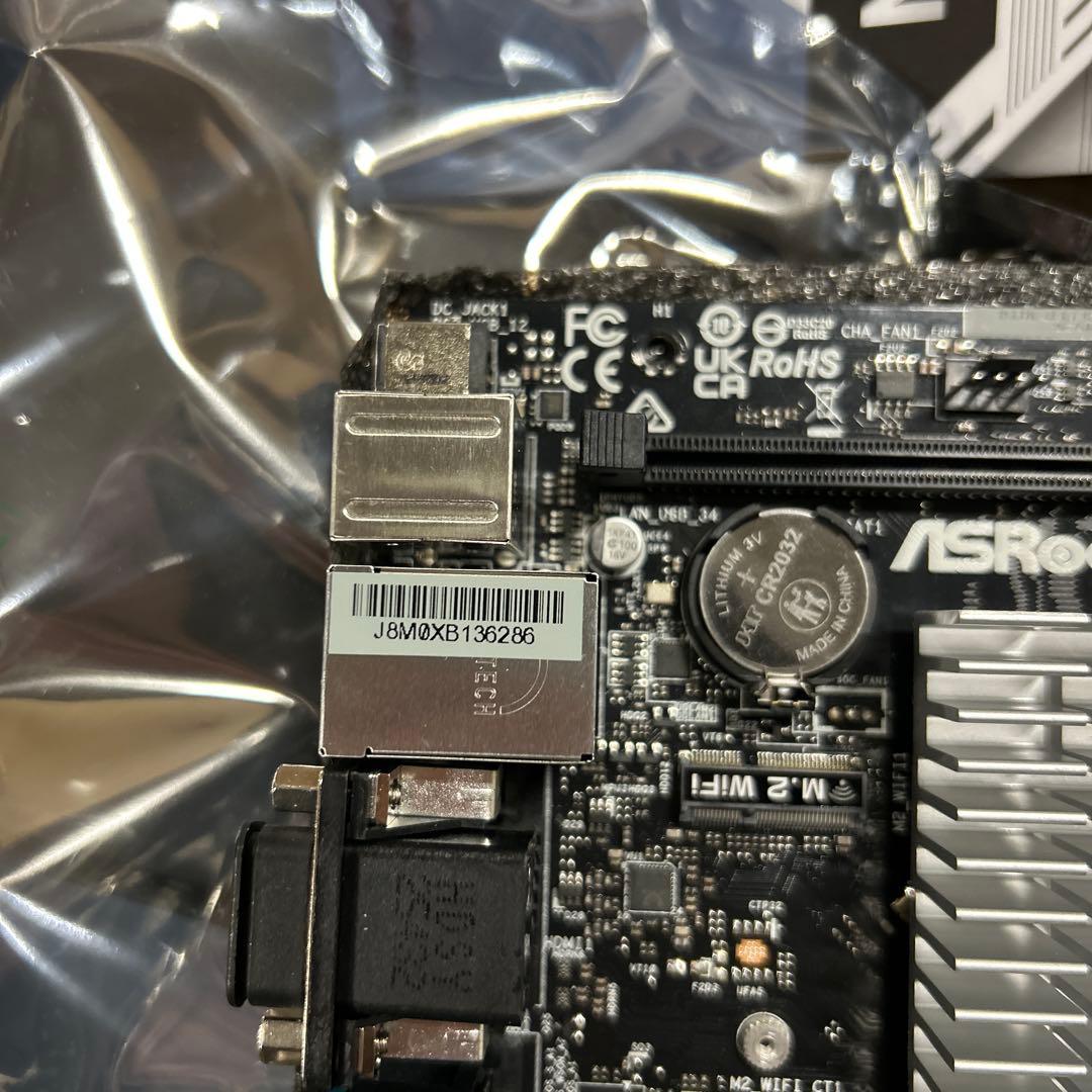 ASRock オンボードCPU ファンレス マザーボード N100DC-ITX