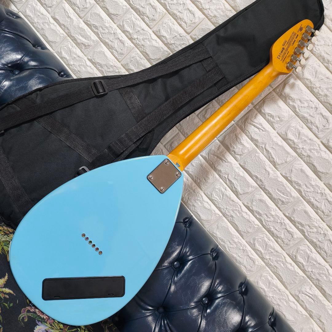 VOX APACHE-1 アンプ内蔵ミニエレキギター 水色 トラベルギター