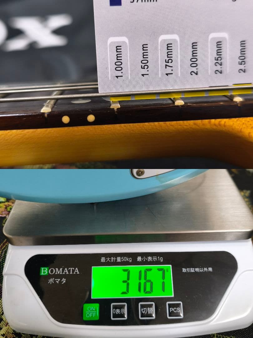 VOX APACHE-1 アンプ内蔵ミニエレキギター 水色 トラベルギター