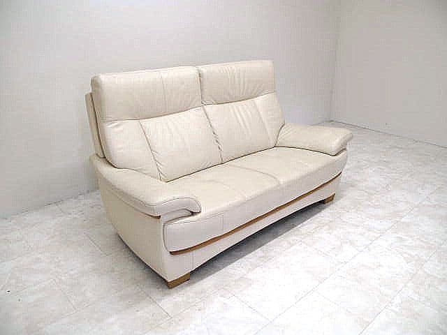 【展示品】カリモク チターノ「 Z115」 本革2人掛けソファ ラブソファ