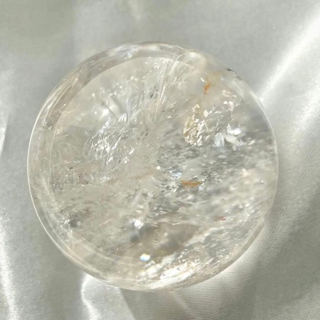 ② ピンクアゼツライト 44.1mm スフィア ピンクファイヤークォーツ台座あり
