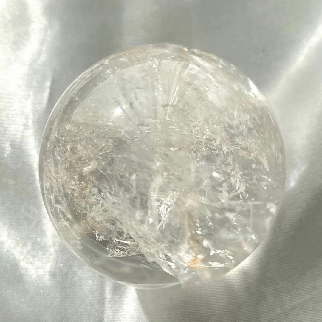 ② ピンクアゼツライト 44.1mm スフィア ピンクファイヤークォーツ台座あり