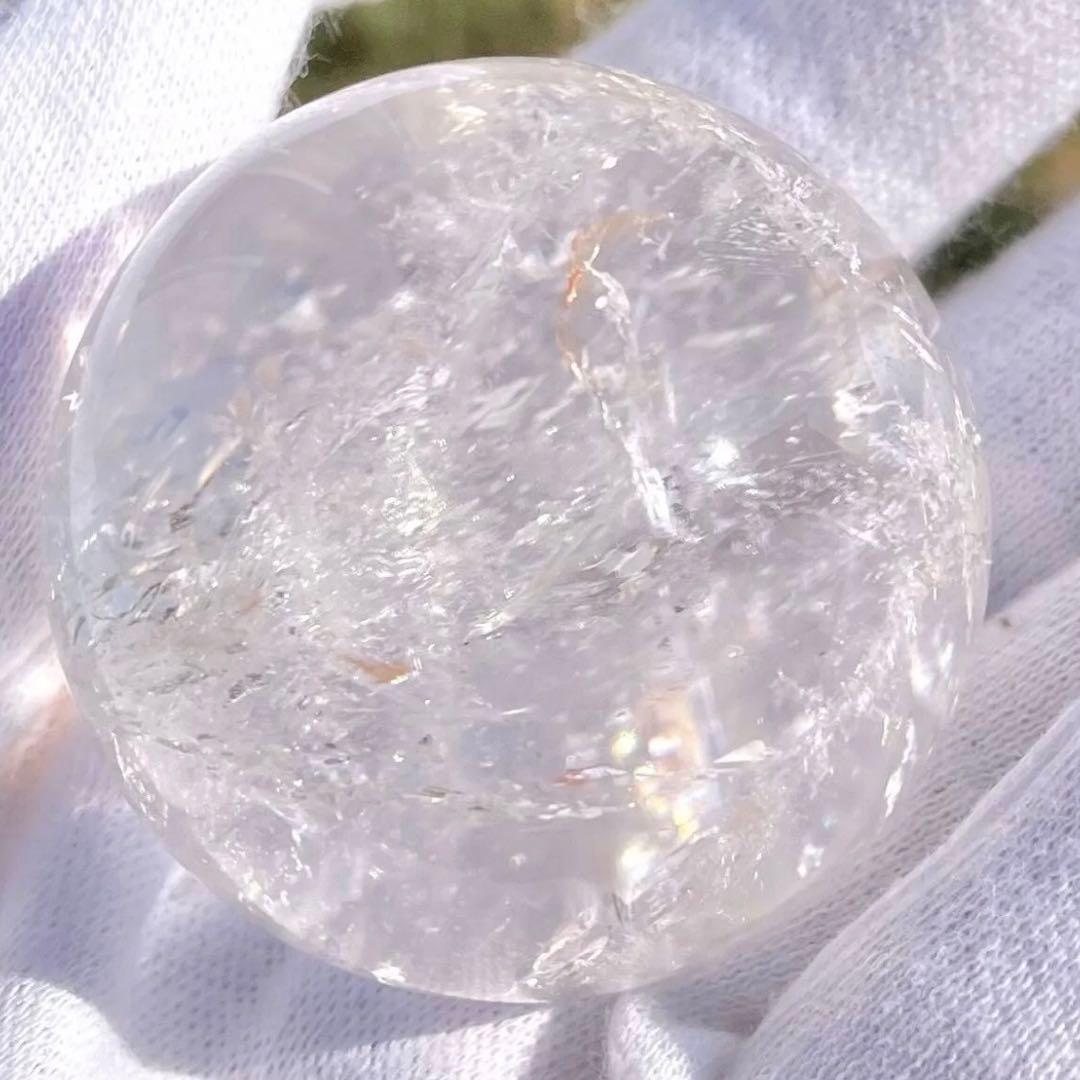 ② ピンクアゼツライト 44.1mm スフィア ピンクファイヤークォーツ台座あり