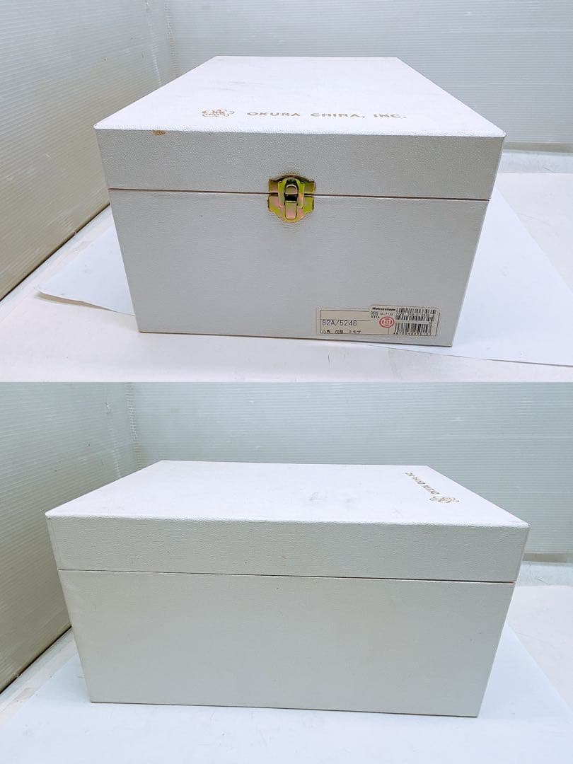r*o様 大倉陶園 OKURA CHINA 八角 花瓶 ミモザ 82A/5246