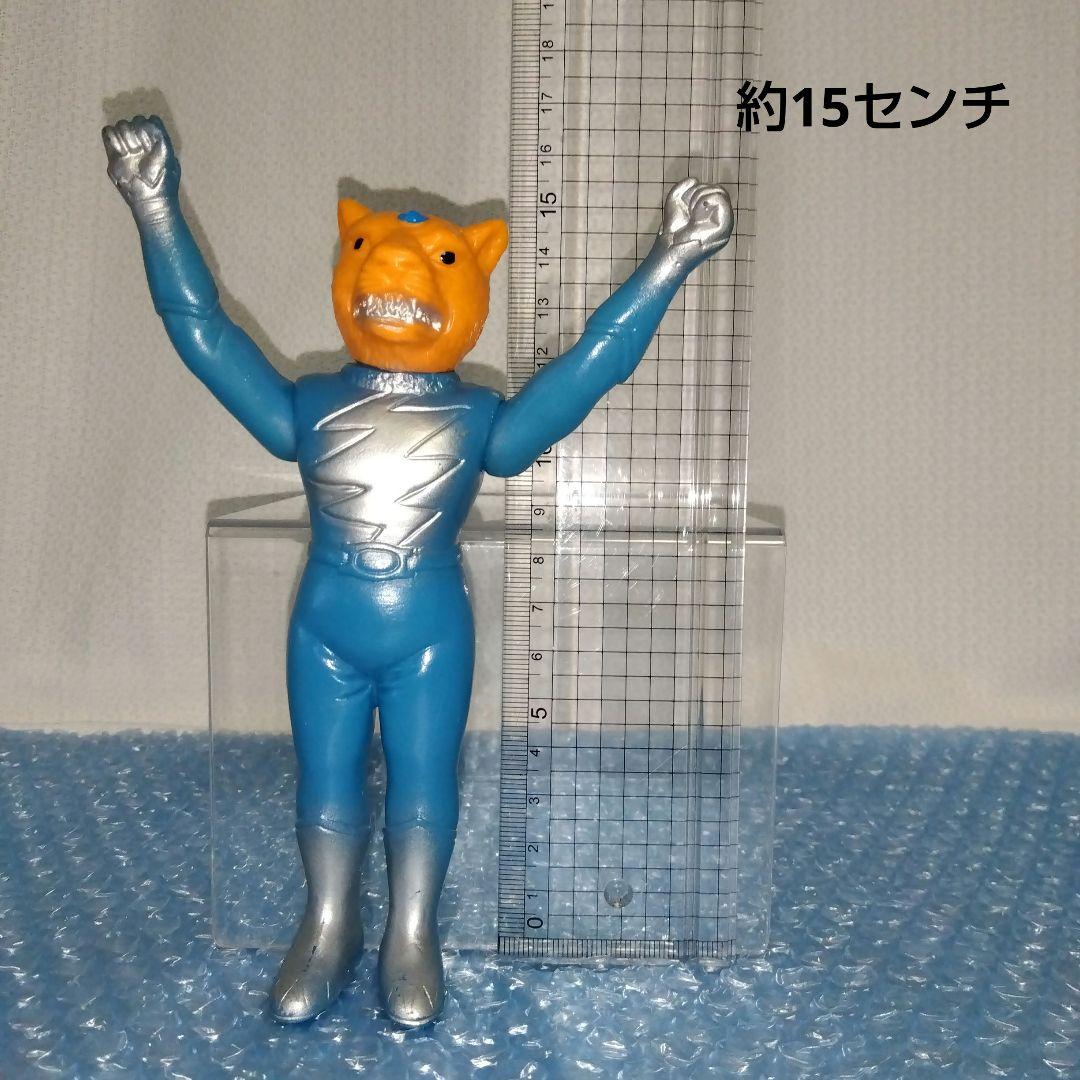 無版権　パチ　タイガーセブン風　ミドルサイズ　ソフビ　当時物