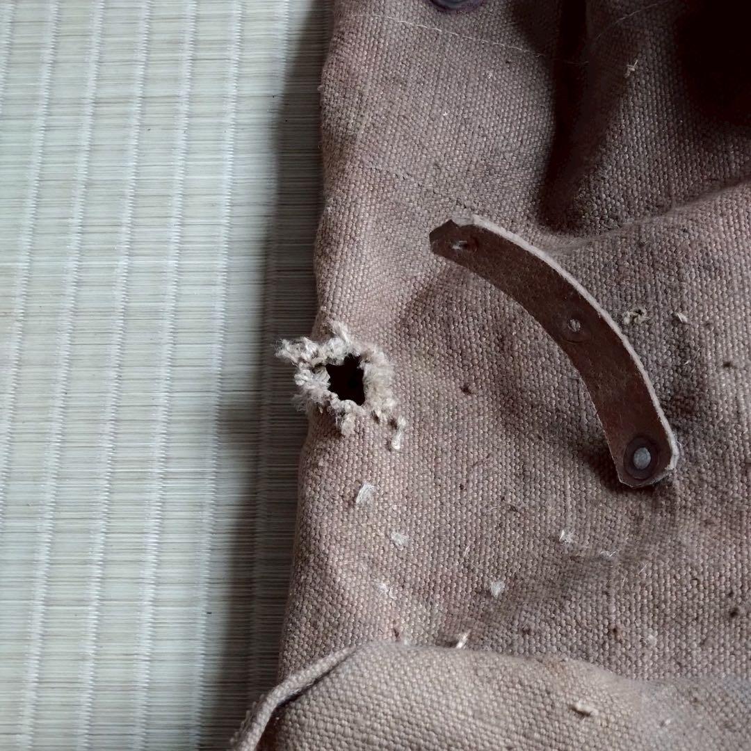 Js42 戦争　戦中　ヴィンテージ 装備袋　軍艦装備 日本軍リュック 昭和レトロ