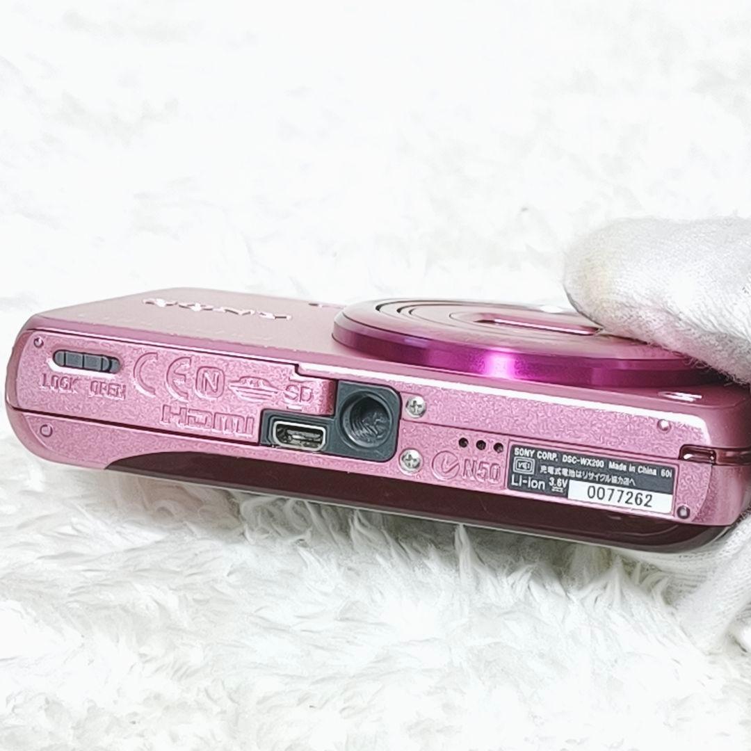 美品✨ SONY Cyber-shot DSC-WX200 ピンク コンデジ