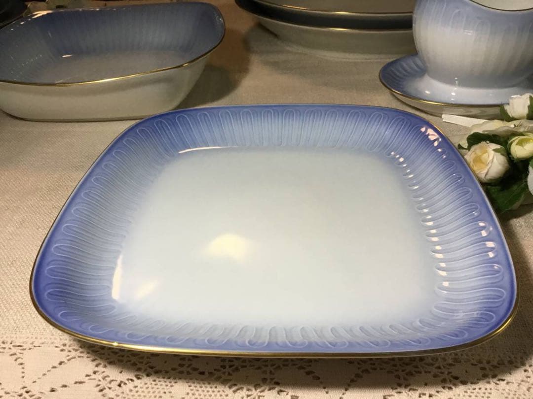 B＆G◆バレリーナ/ 四角プレート ◆希少 ビングオーグレンダール 北欧