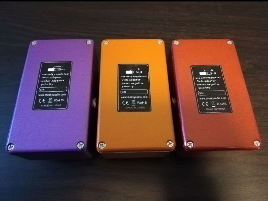 歪み系エフェクター3個セット　mosky アンプシュミレーター