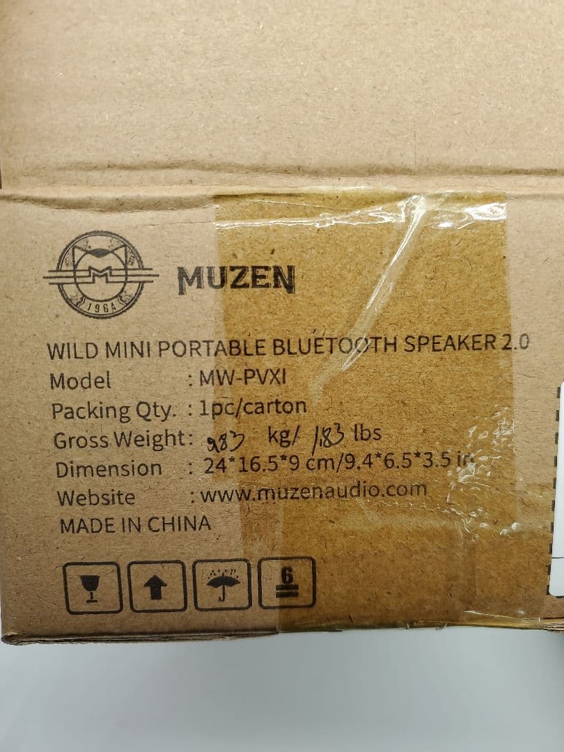 新品未使用MUZEN Wild Mini Bluetoothポータブルスピーカー
