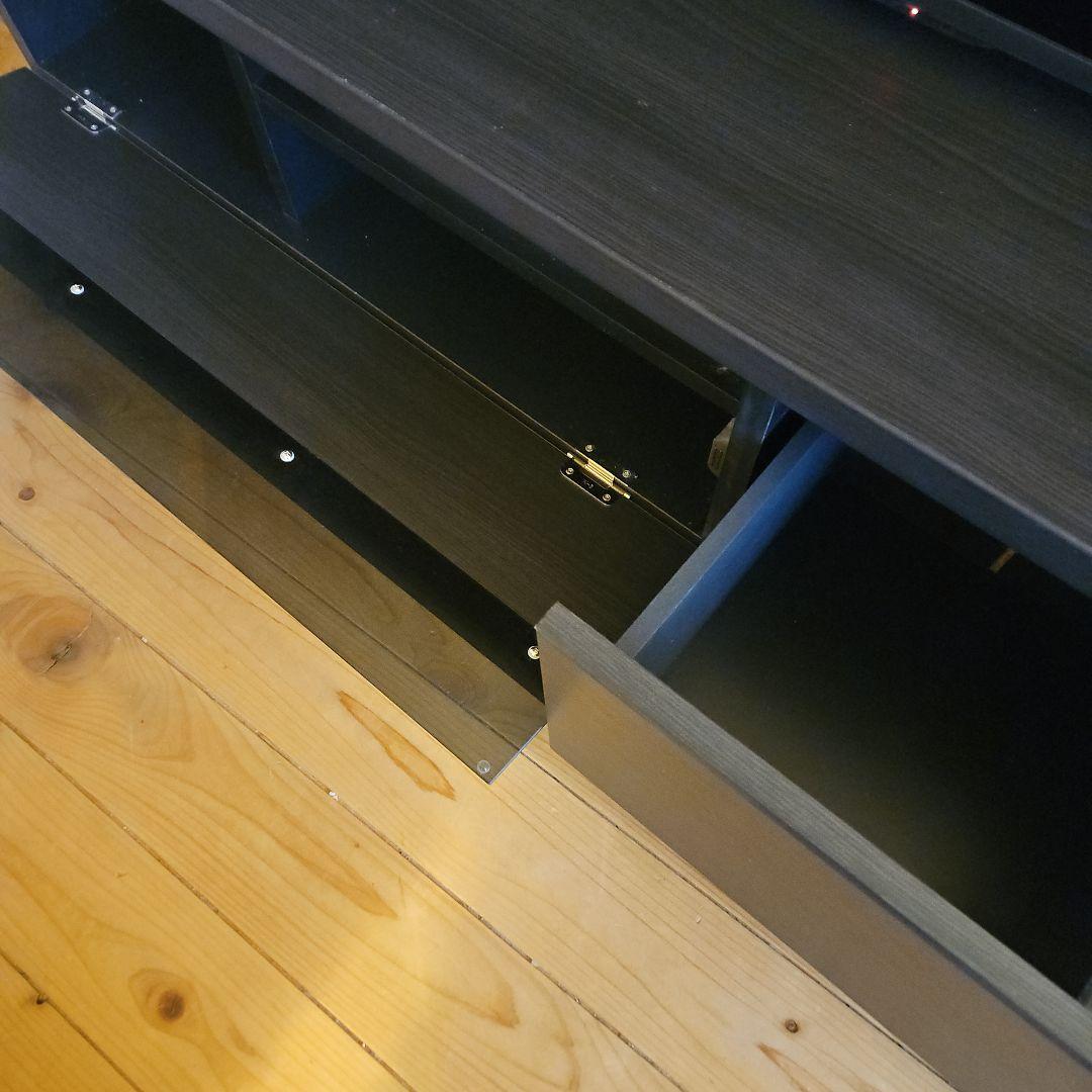 ブラック 木目調テレビ台 　140センチ　たのメル便発送　9500円