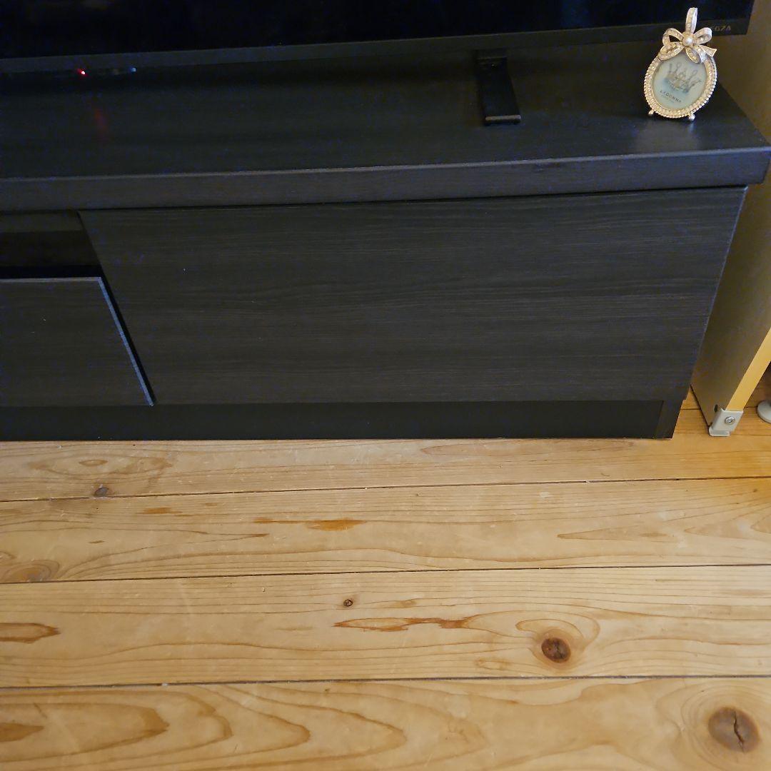 ブラック 木目調テレビ台 　140センチ　たのメル便発送　9500円