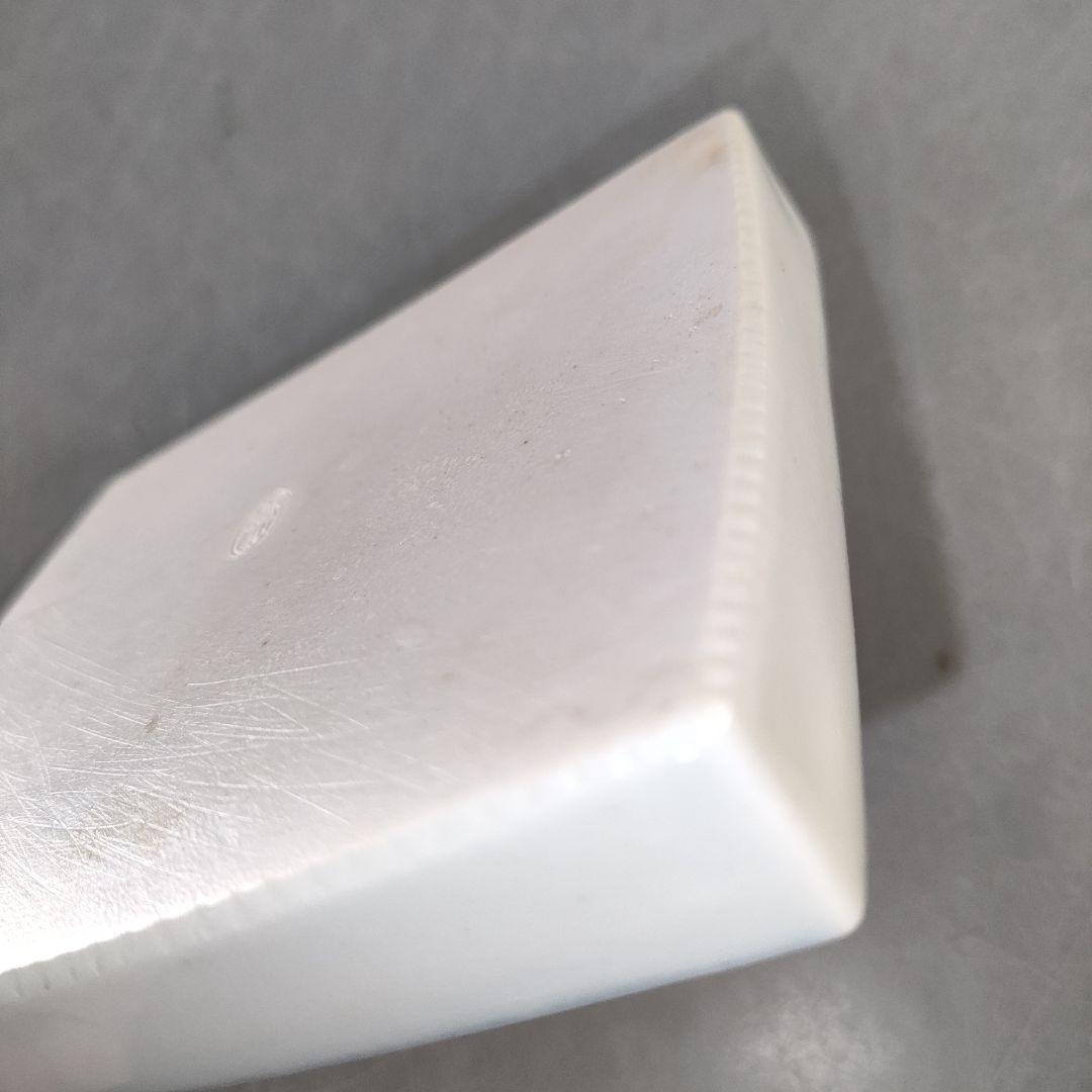 A1317-5/平安香仙 造/角梅絵小皿10客/共箱/銘々皿/飾皿/角皿/盛皿/