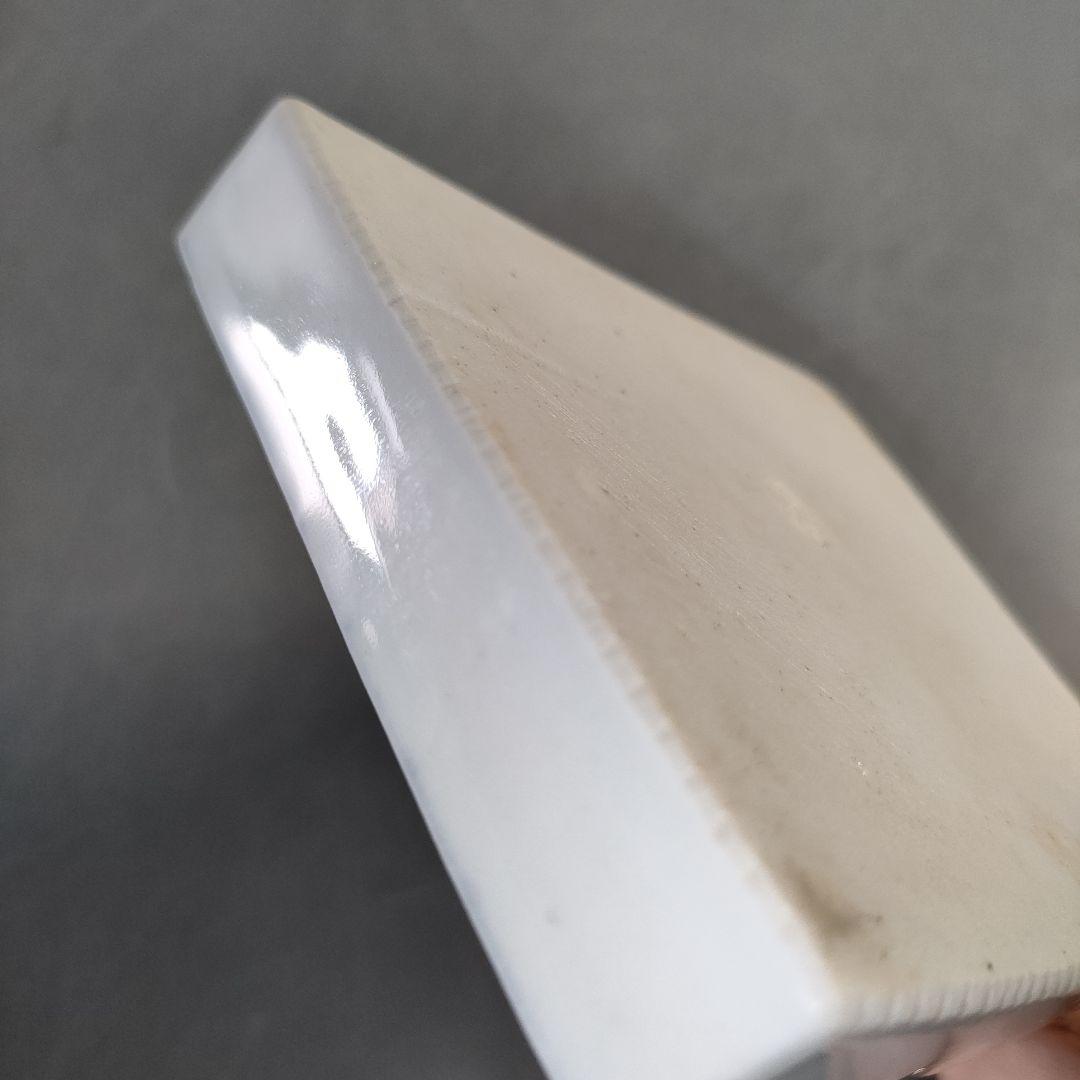 A1317-5/平安香仙 造/角梅絵小皿10客/共箱/銘々皿/飾皿/角皿/盛皿/