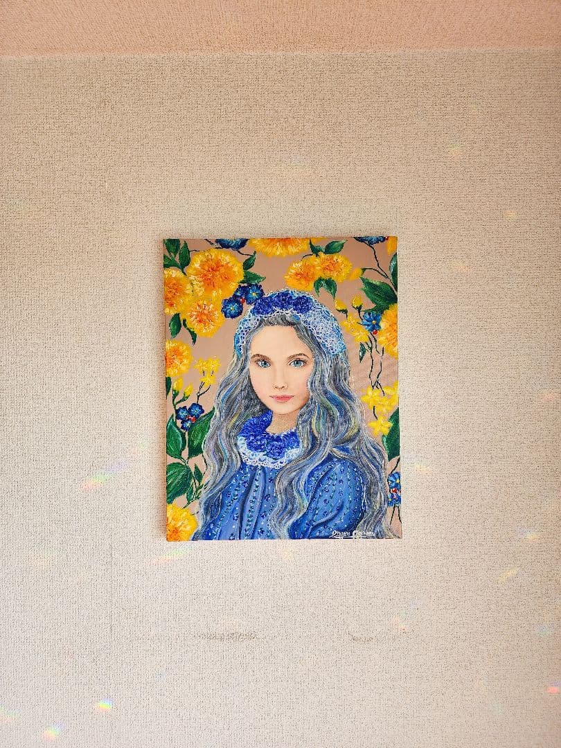 油絵　絵画　原画　人物画　美人画　アート
