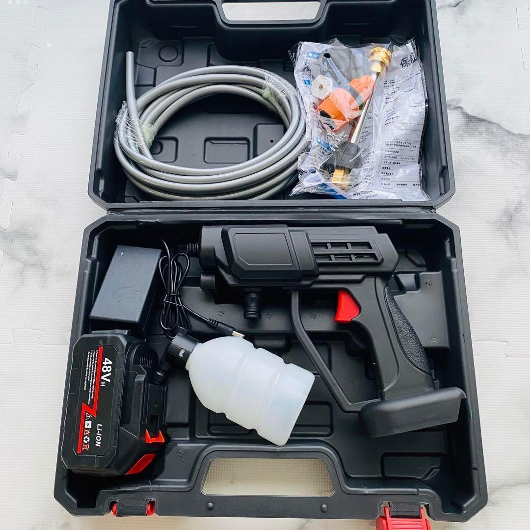 ❤️即日発送❤️高圧洗浄機 洗車 園芸 コードレス 充電式 家庭用　軽量 ベランダ