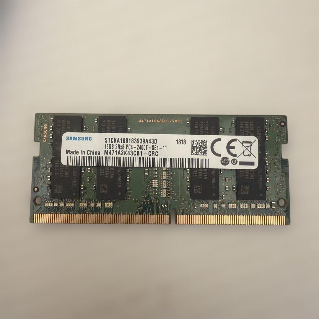 Samsung 16GB DDR4-2400 メモリ SO-DIMM 2枚