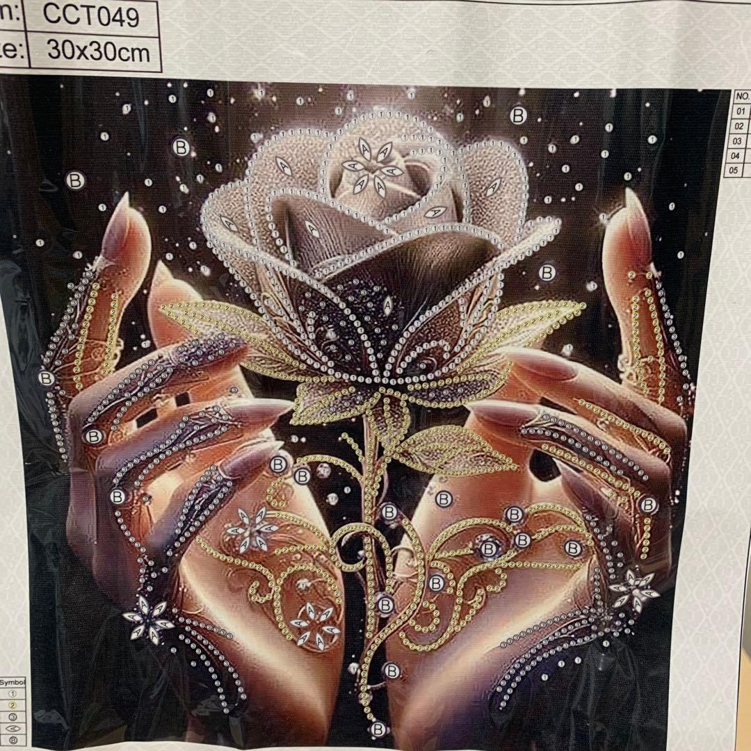 ★専用★ダイヤモンドアート特殊ビーズ バンド＆ローズ　キットセット