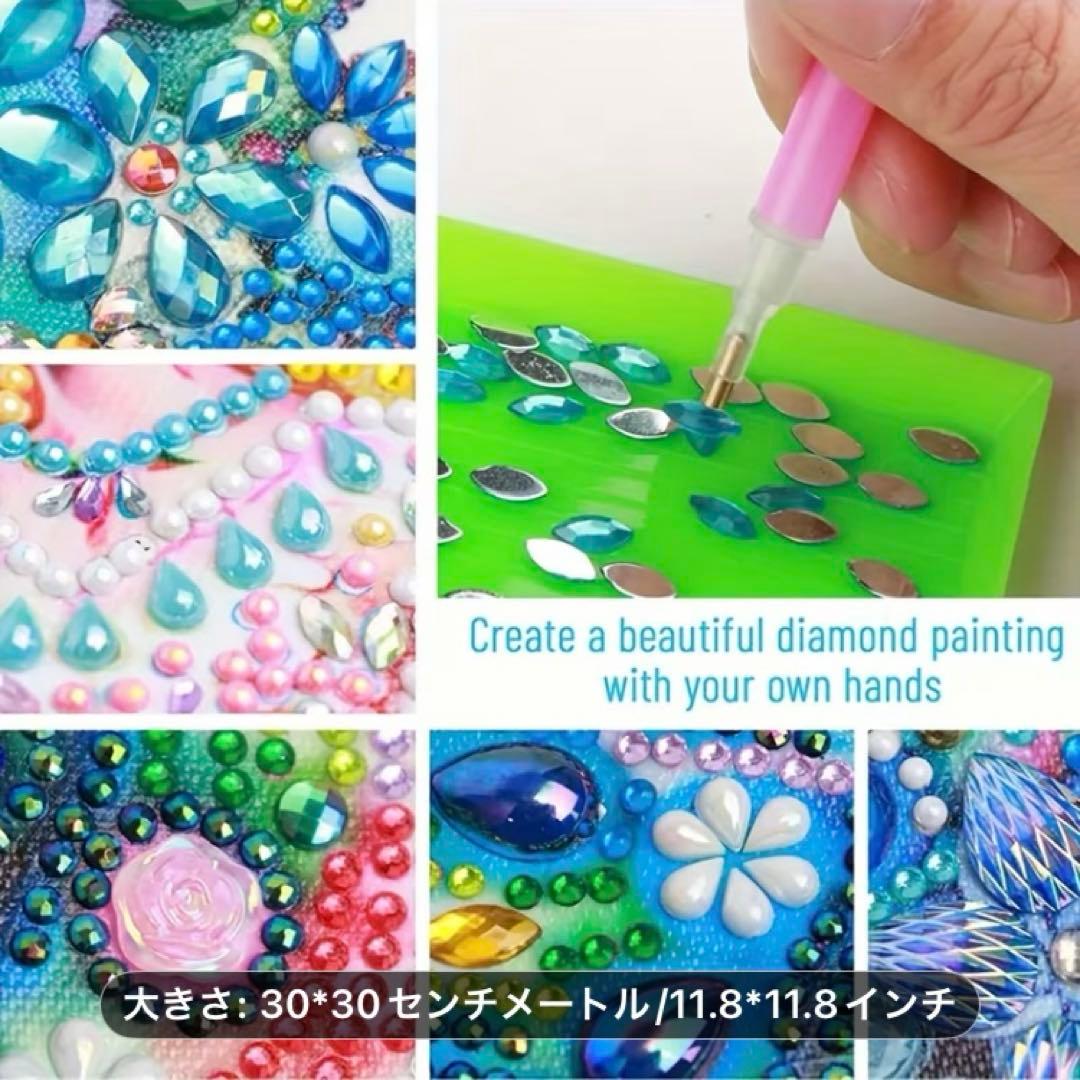 ★専用★ダイヤモンドアート特殊ビーズ バンド＆ローズ　キットセット