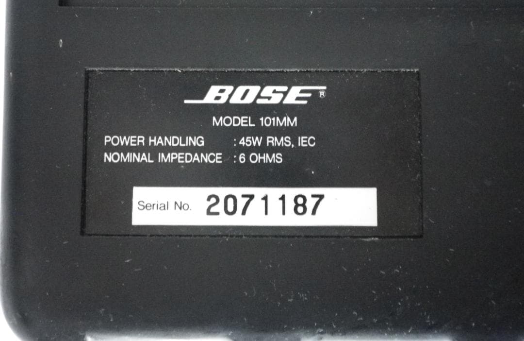 BOSE スピーカー ペア 純正ブランケット付き 101MMG 101MM