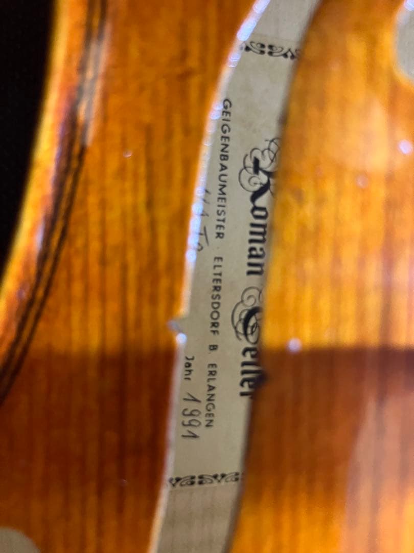ドイツ製　Roman Teller MAIa 1991製バイオリン 4/4