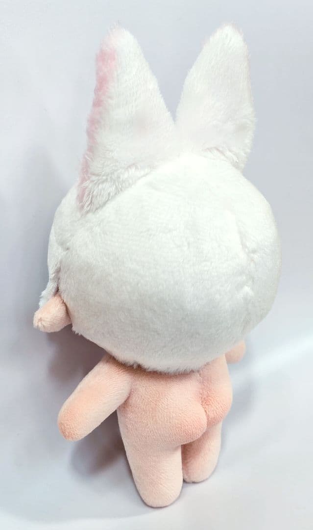 自作 無属性 ぬいぐるみ 骨入り 白狐くん 13cm