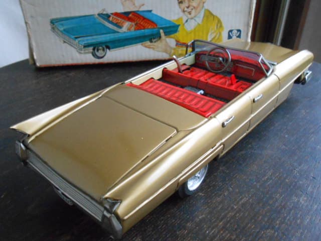 傑作!!★超希少！萬代屋 BCバンダイ キャデラック 大型 ブリキ 玩具 箱