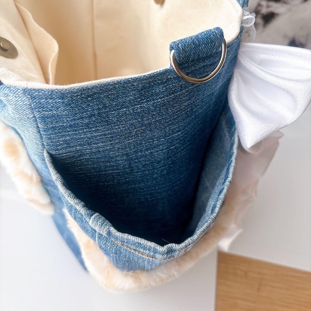 ニ*タ様 コヤンイサムチョン　トートバッグ　あんこちゃん　花柄フリル