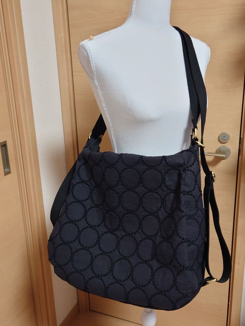 tambourine charcoal　ミナペルホネン　3WAY トートバッグ