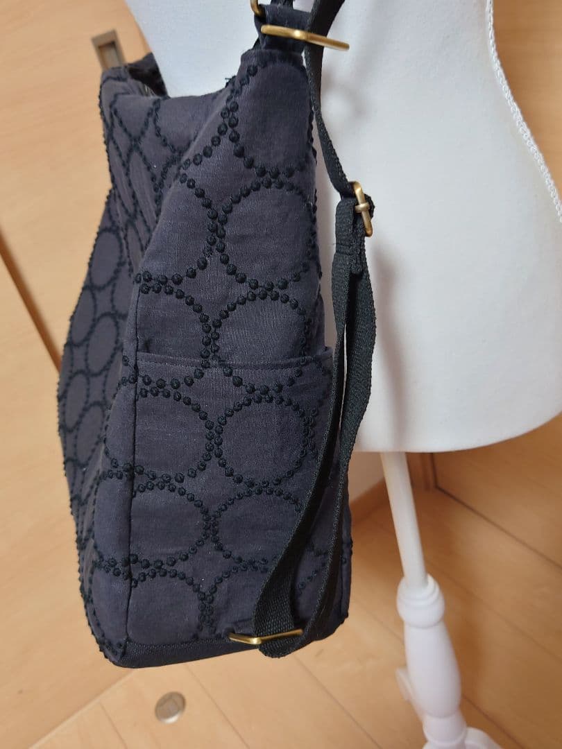 tambourine charcoal　ミナペルホネン　3WAY トートバッグ