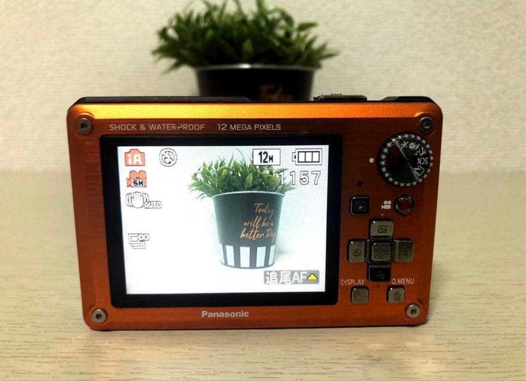 Panasonic LUMIX DMC-FT1 防水 デジカメ コンデジオレンジ