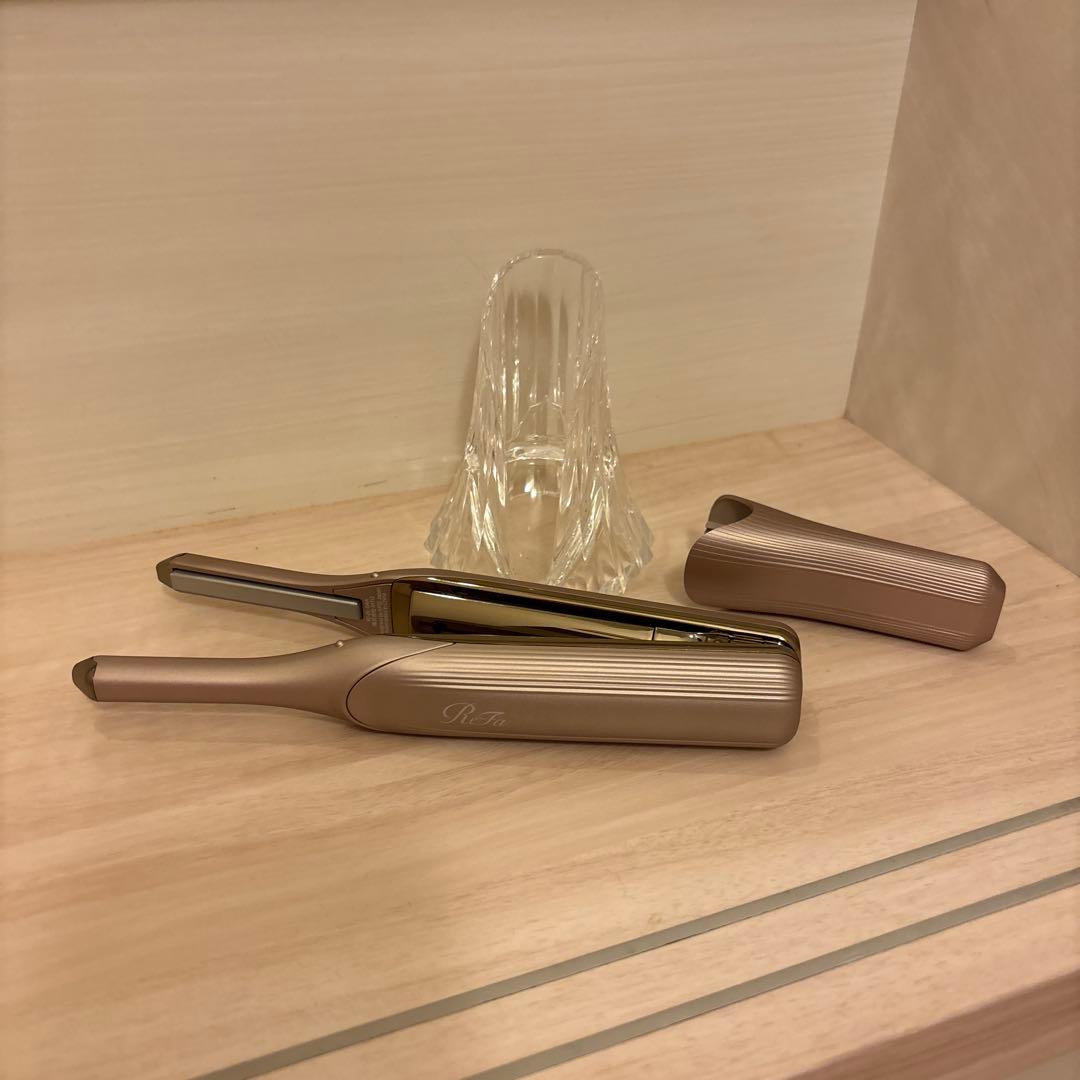 リファ　ストレートヘアアイロン シャンパンゴールドスタンド付き