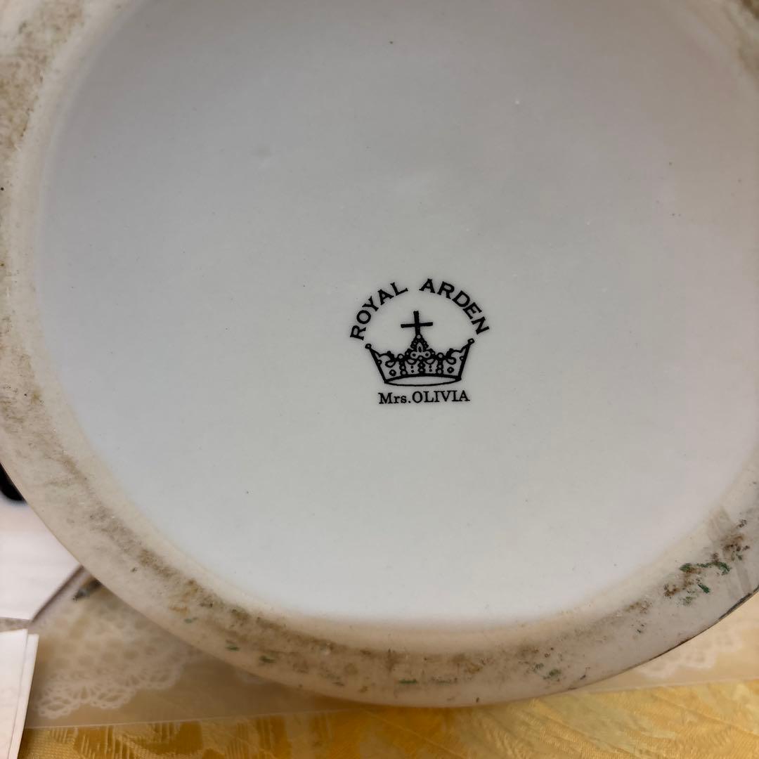 ロイヤルアーデン大型花柄陶器花瓶